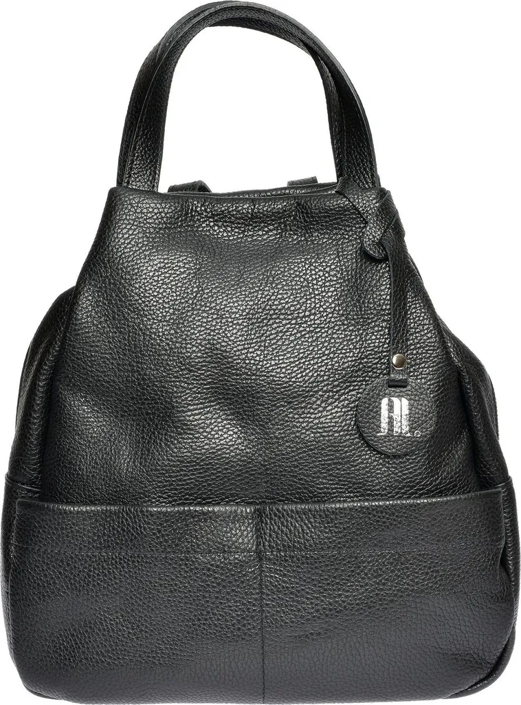 Petit sac à dos en cuir noir pour femme Anna Luchini chic et pratique