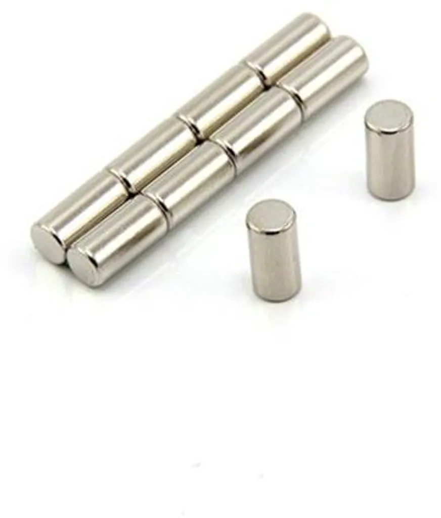 Aimants néodyme blancs 5x10 mm pour tableaux magnétiques - Pack de 40