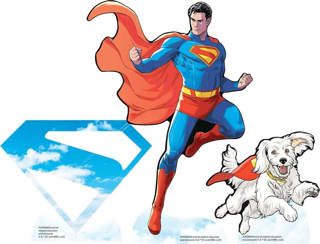 Superman und Krypto - 3er Set Tischdekoration