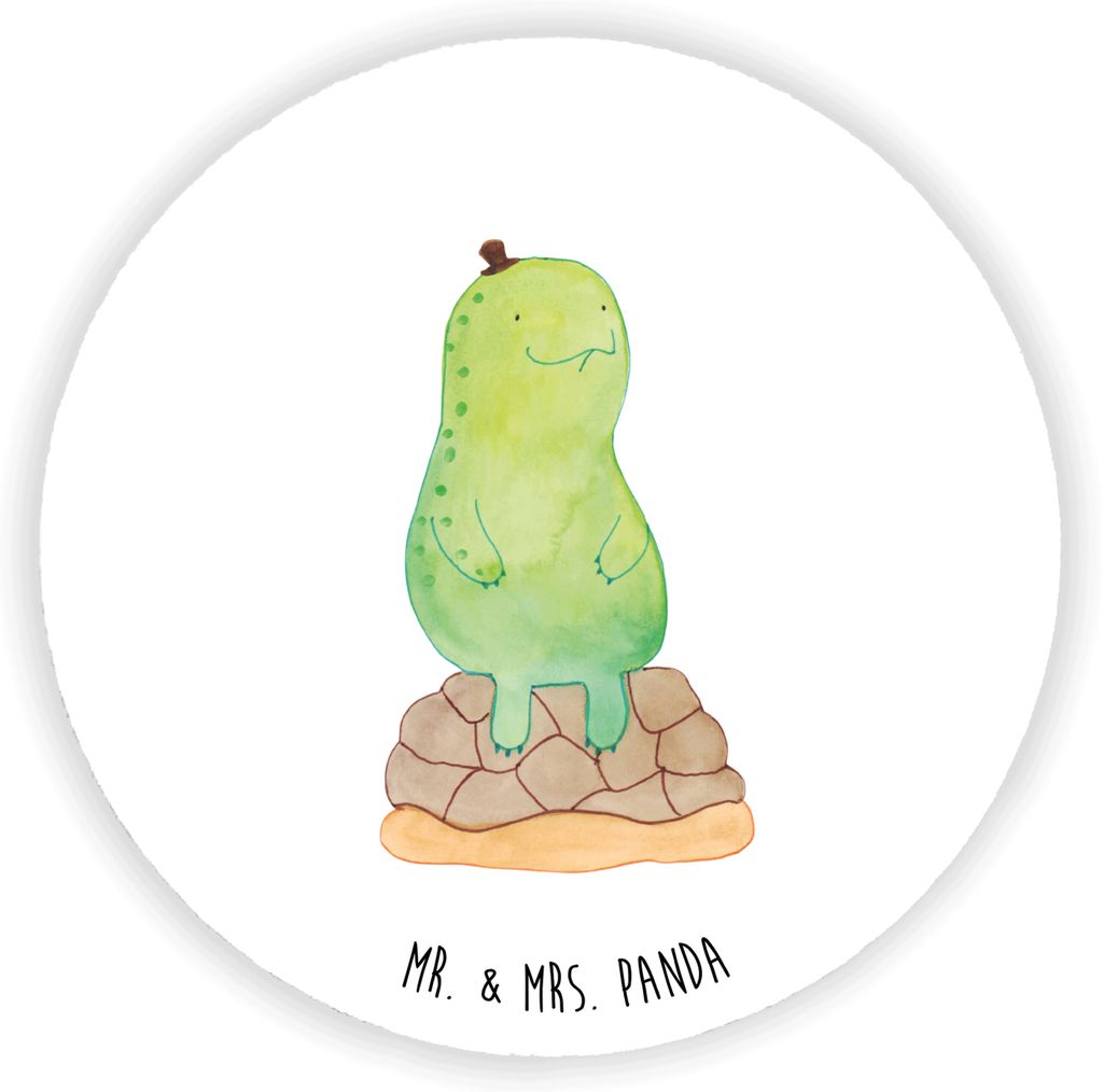 Mr. & Mrs. Panda Kühlschrankmagnet Schildkröte Pause - Weiß - Geschenk, magnet für kühlschrank, Panzer, Achtsam, whiteboardmagnet, pinnwand, E...