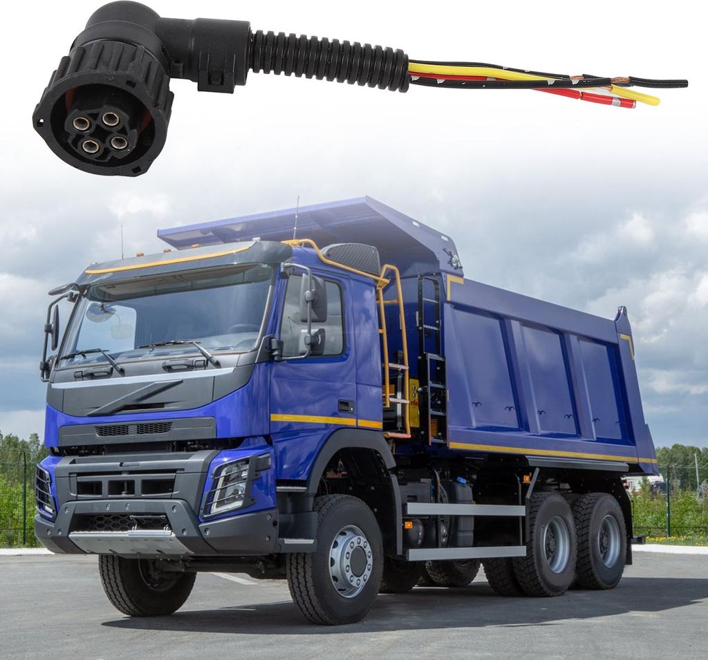 4-poliger LKW-Scheinwerfersockel, Kopflampen-Anschlusskabel für J6-Scheinwerfer, Rücklichter, Nebelscheinwerfer