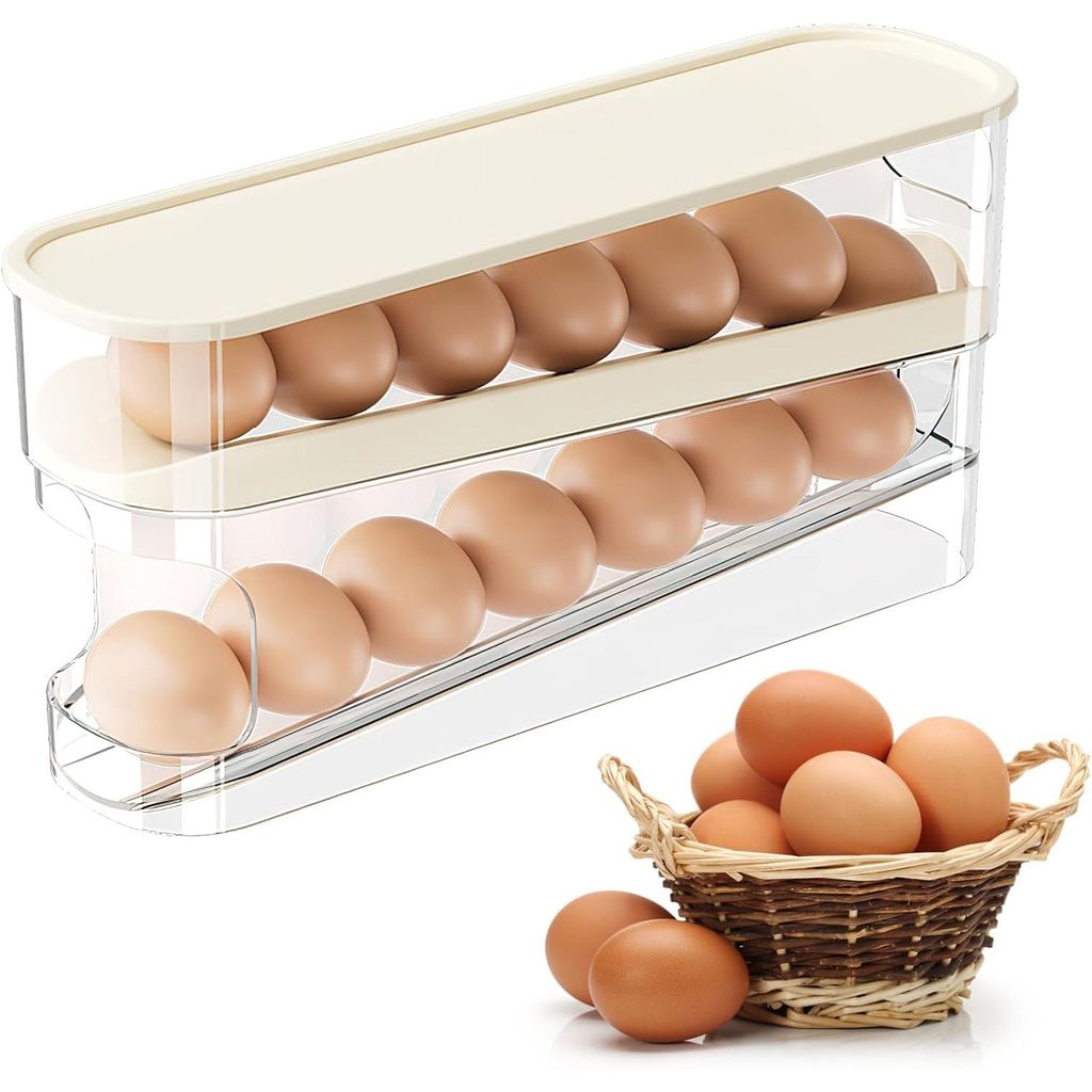 Eierhalter Kühlschrank Eierbox 12 Eier Organizer Eier  Produktbild 