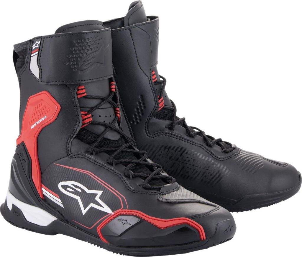 Alpinestars Superfaster Motorradschuhe schwarz / hellrot / Produktbild 