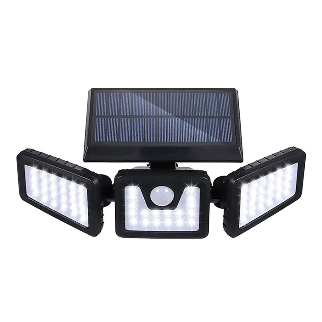3- panelová otočná solárna lampa Obrázok produktu 
