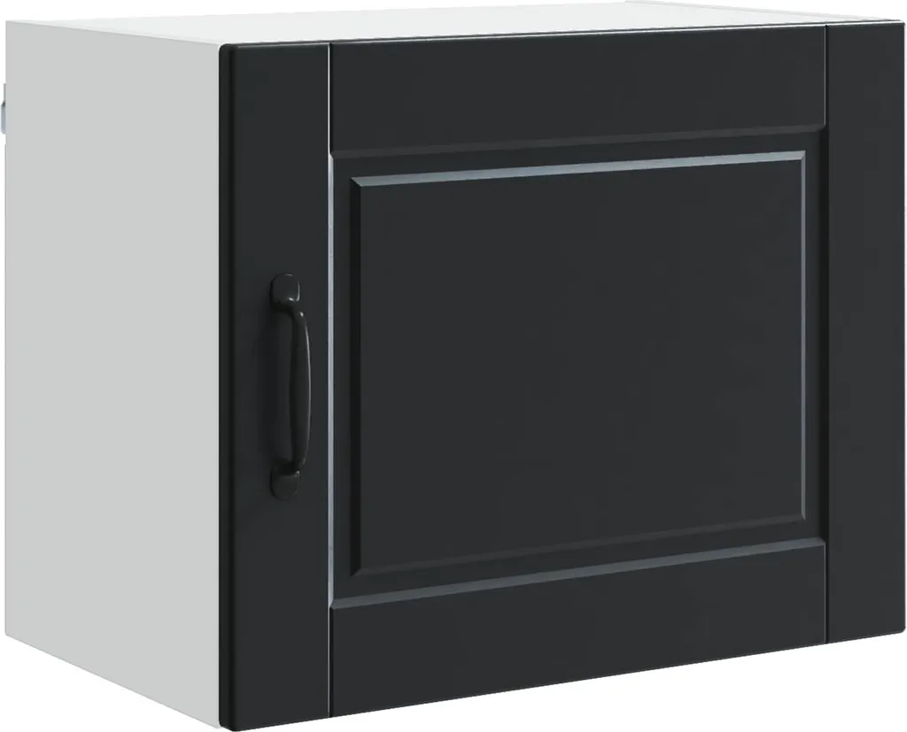 Mobiletto da cucina con ripiano nero 50 x 31 x 40 cm materiale a base di legno