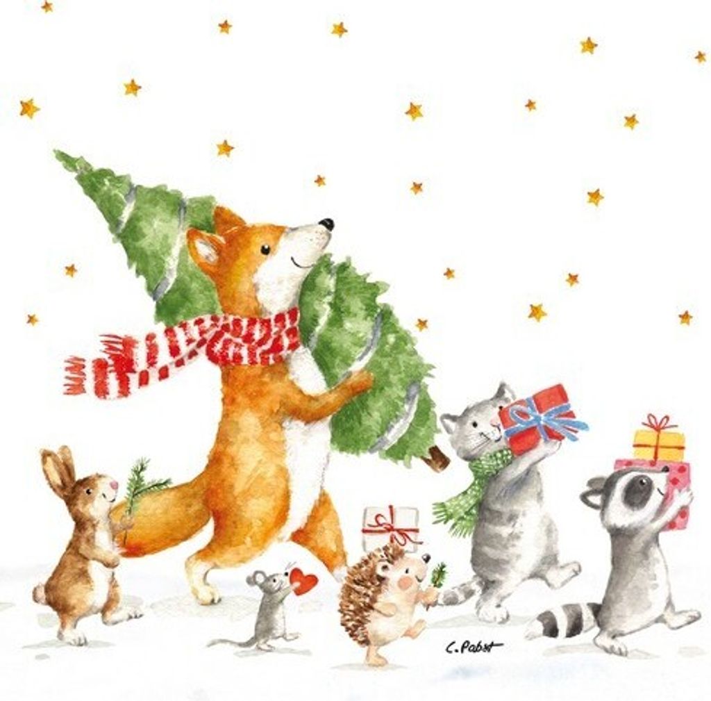 Servietten 33x33 cm - Let ́s get it started Napkin