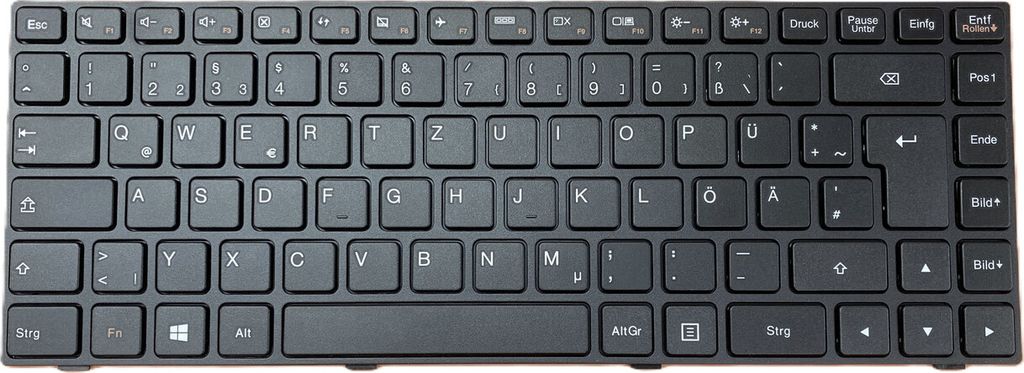 DEUTSCHE - Schwarz Tastatur Keyboard kompatibel für Lenovo IdeaPad 100-14IBY 80MH/80R7