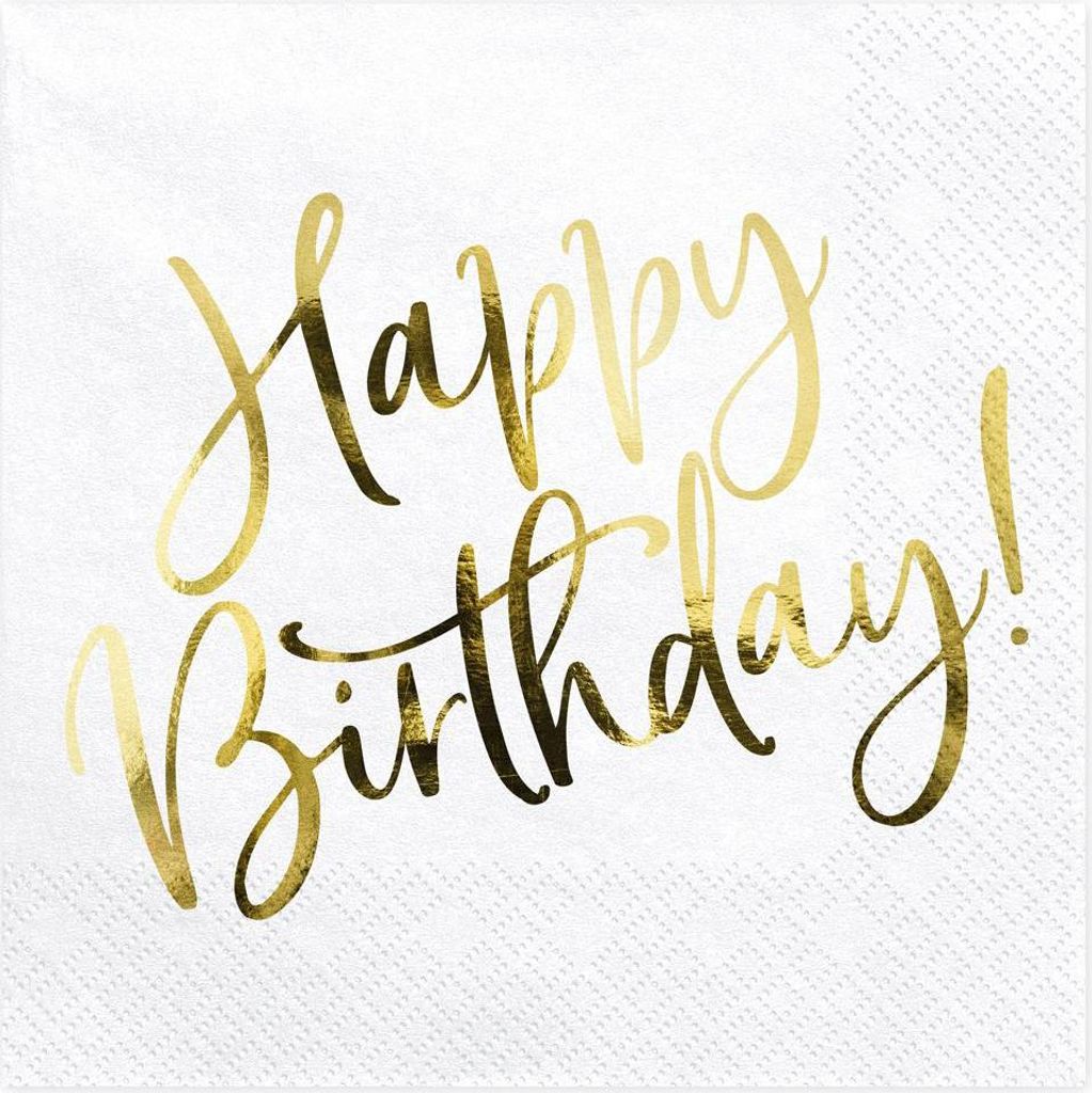 PartyDeco SP33-79-008-019, Goud, Wit, Papier, Patroon, 330 Productafbeelding 
