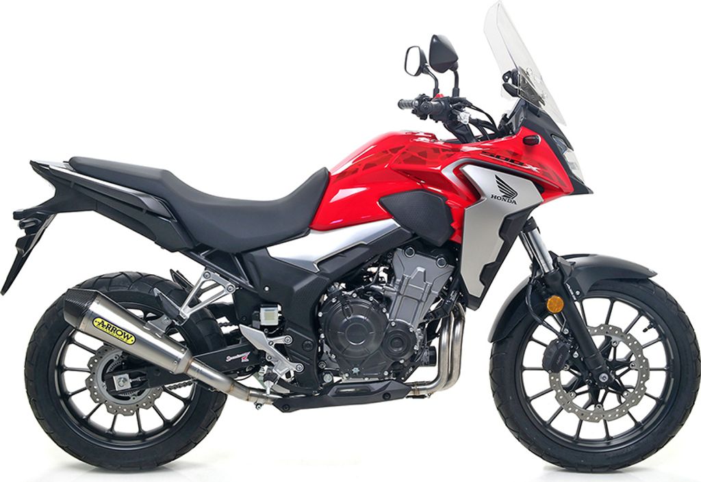 ARROW Auspuff X-KONE für Honda CB500X 2017-, Edelstahl (Nur mit ARROW Zwischenrohr)