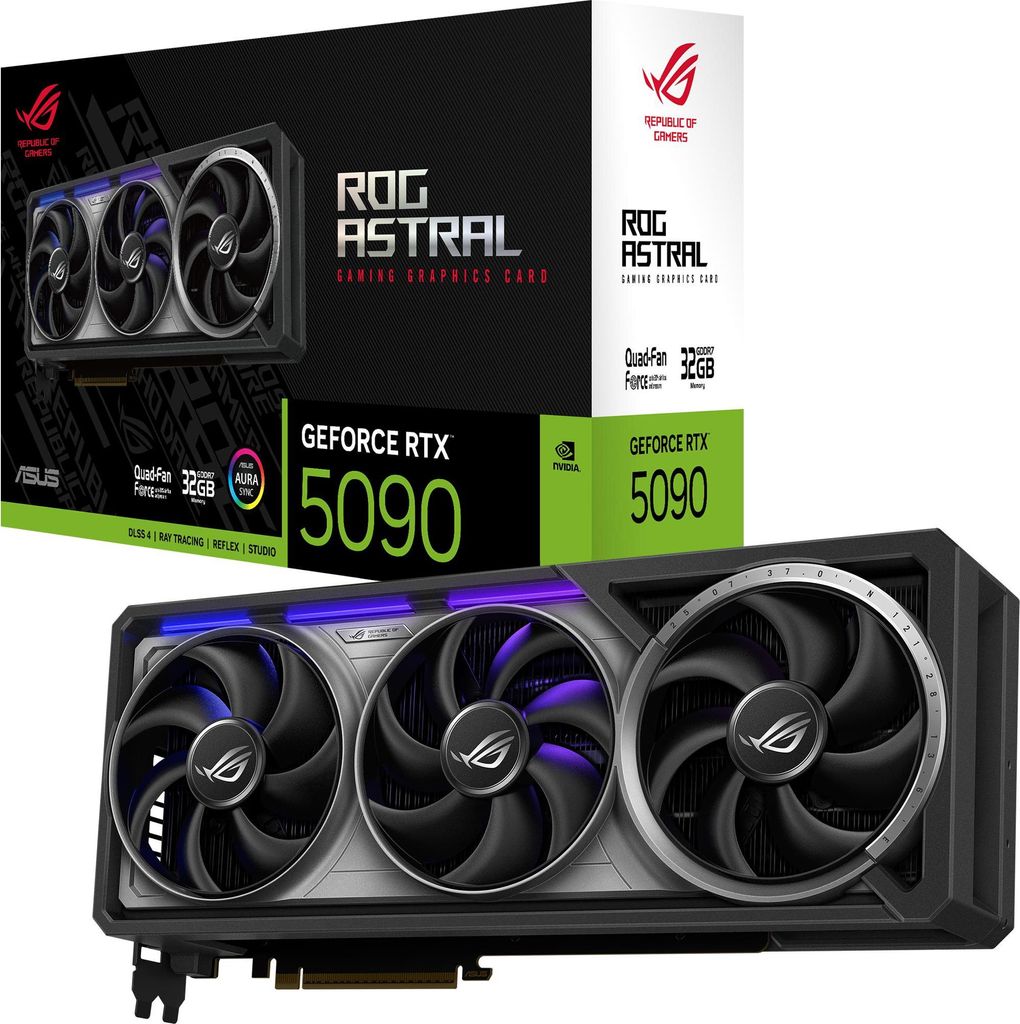 ASUS GeForce RTX 5090 ROG ASTRAL GAMING, Grafikkarte, (DLSS 4, 3x