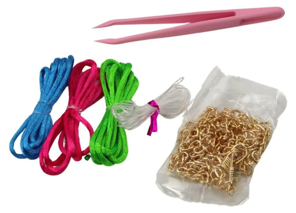 Kit Création de Bijoux Fille avec Boîte de Rangement et Accessoires