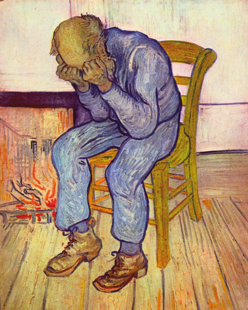 Vincent Van Gogh Kunstdruck Bild - An Der Schwelle Der Ewigkeit, 1890 (50 x 40 cm)