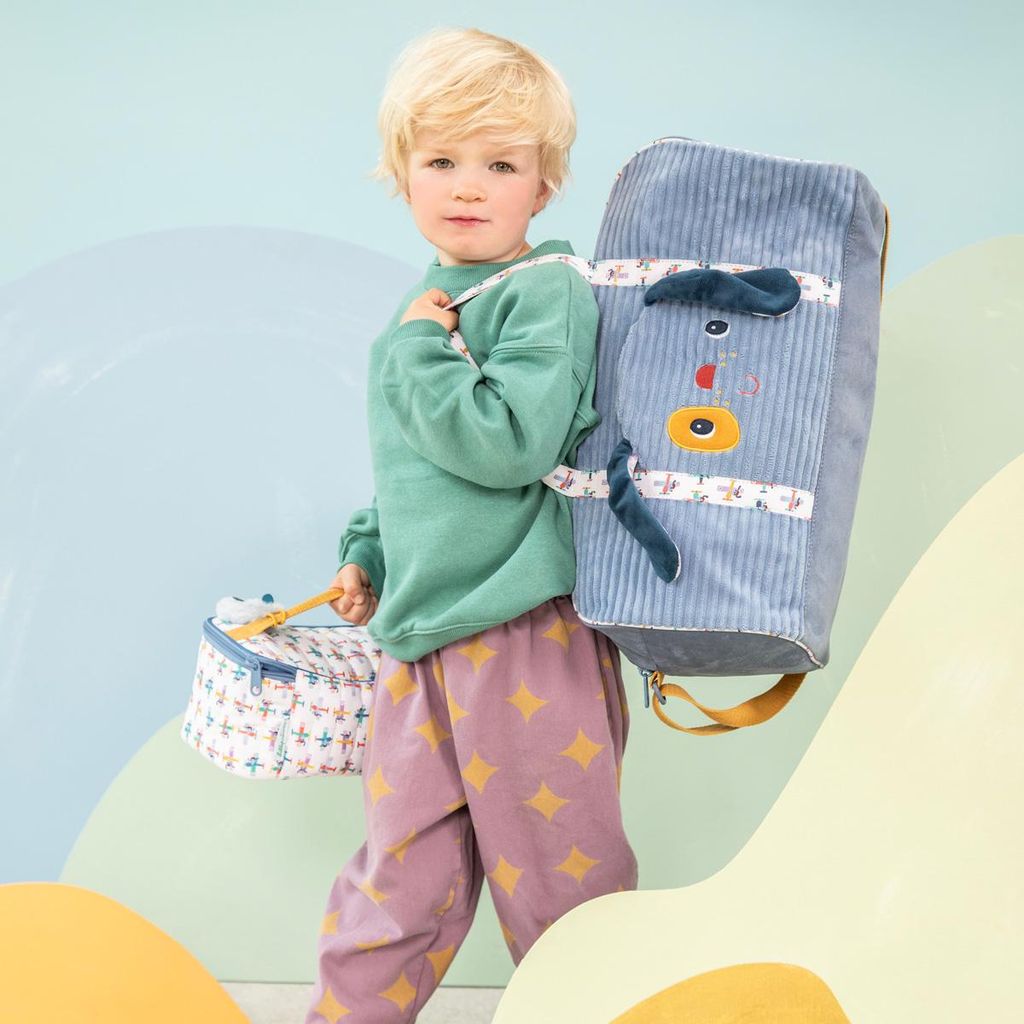 Lilliputiens Kindertas blau Jules der Hund Reisetasche 45x23x25 cm