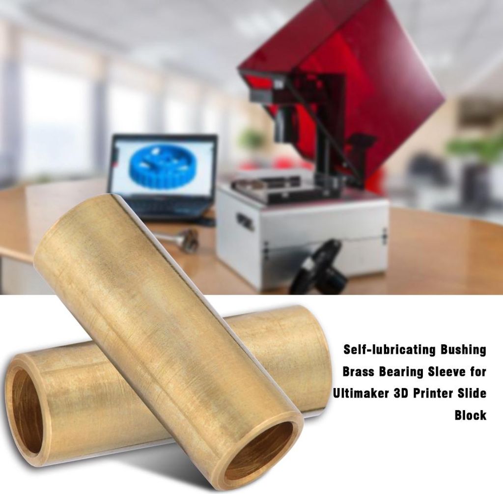 Self lubricating Bushing Brass Bearing Sleeve for Ultimaker 3D Printer Slide Block 8*11*30mm