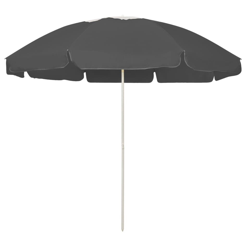 Maison Exclusive - Plážový slnečník, antracitový 240 cm Obrázok produktu 