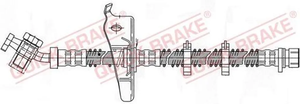 Flexible de frein QUICK BRAKE 59.928X OE SHB101180 pour Discovery