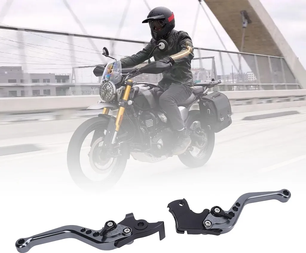 Leviers courts réglables Scrambler 400X 2023-2025 en aluminium CNC Ti