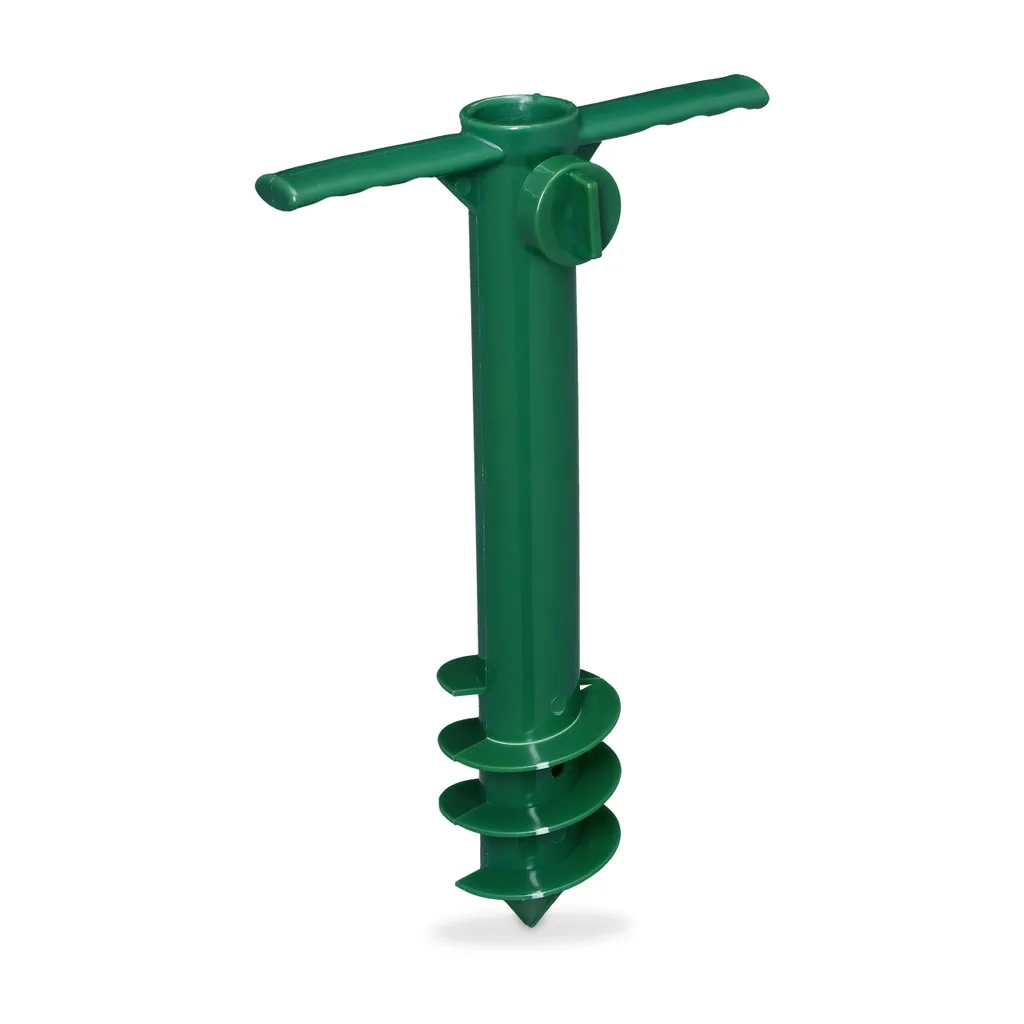Supporto a Vite Relaxdays per Ombrelloni 19-32mm - Colore Verde