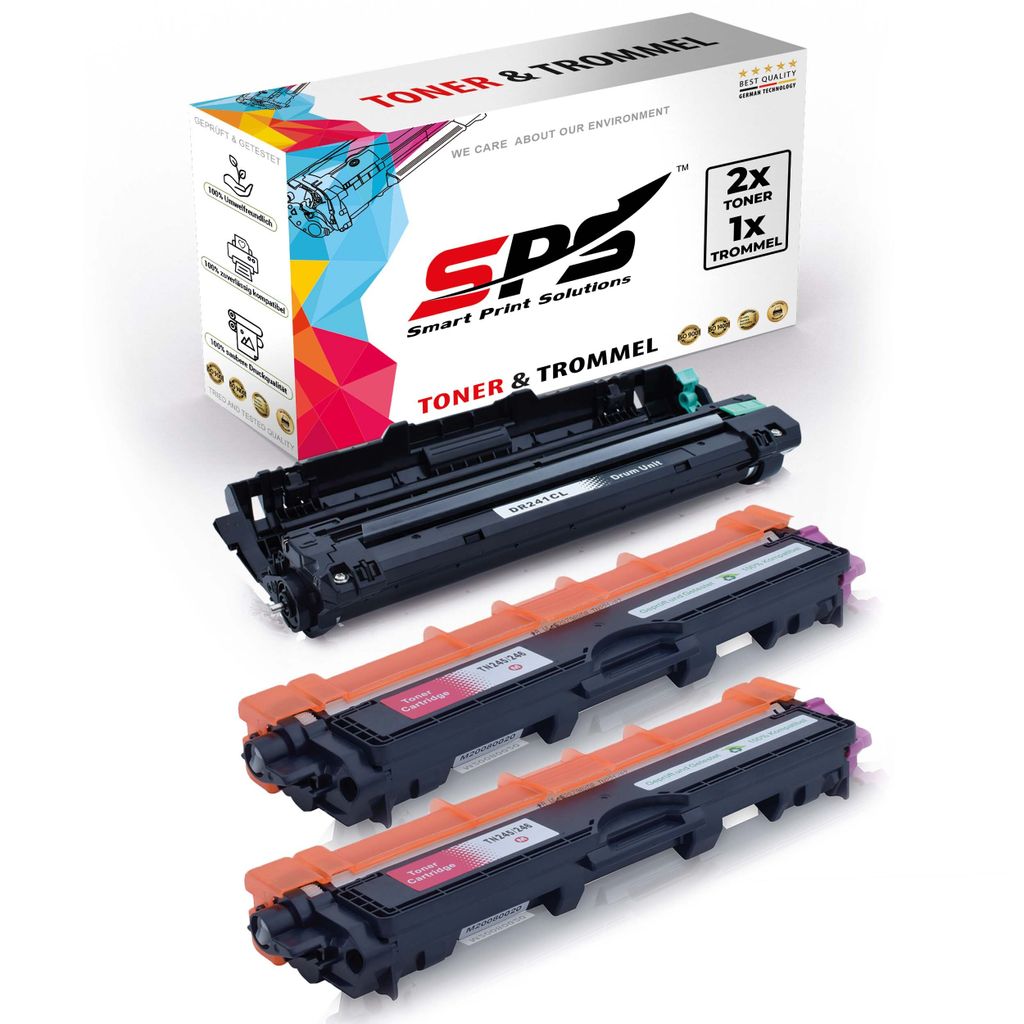 2x TN245 TN246 Toner Magenta + 1x DR241 Trommel kompatibel für Brother MFC-9142CDN Brother DR241 Brother TN245 TN246 MFC-9130 MFC-9130CW MFC-9131 ...