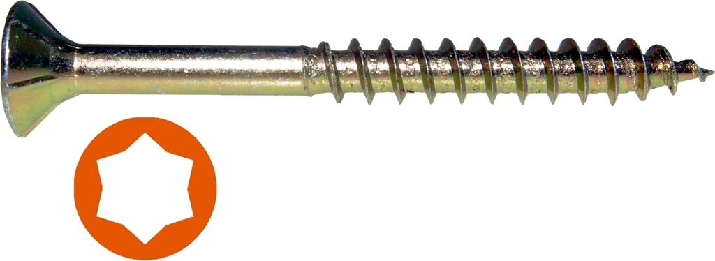 TX-Holzschrauben vz Seko TG 4,5 x 40 mm / Pck a 200 Stück
