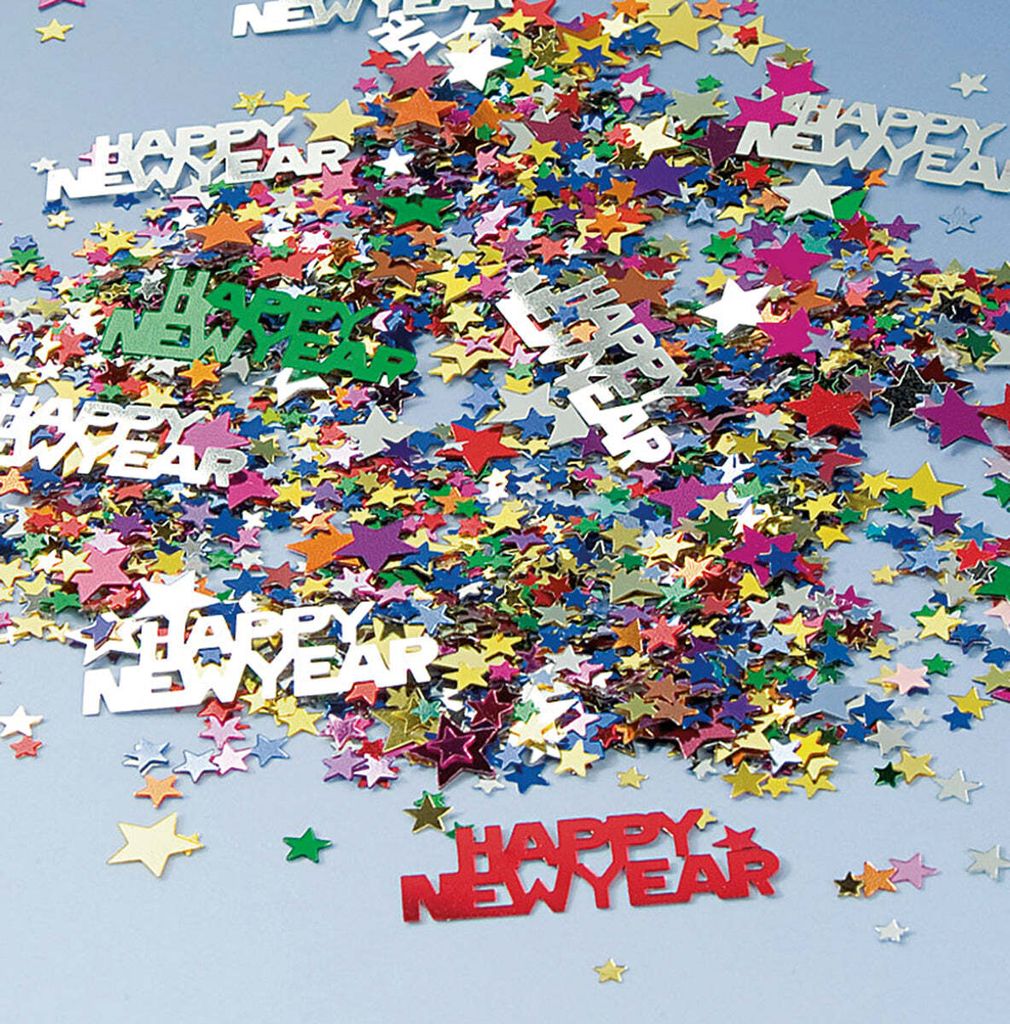 Bunte Happy New Year Streudeko 15g