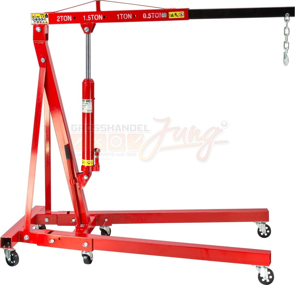 Werkstattkran / Motorheber bis 2000 kg klappbar
