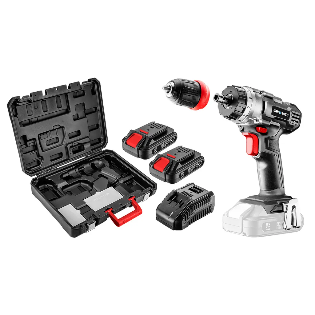 Graphite 58G022-SET2 18V Trapano Avvitatore Professionale Energy+