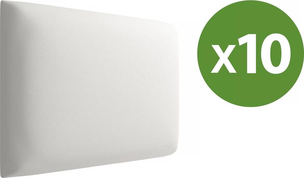 Čalúnený nástenný panel 40x30 PAG - biela Obrázok produktu 