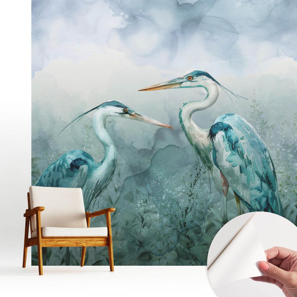 Fototapete selbstklebend - 250x250 cm - Tapete - Wandtapete - Wandbilder - Klebefolie - Dekofolie - Tapete Folie - Wand - Dekoration - Wohnzimmer -...