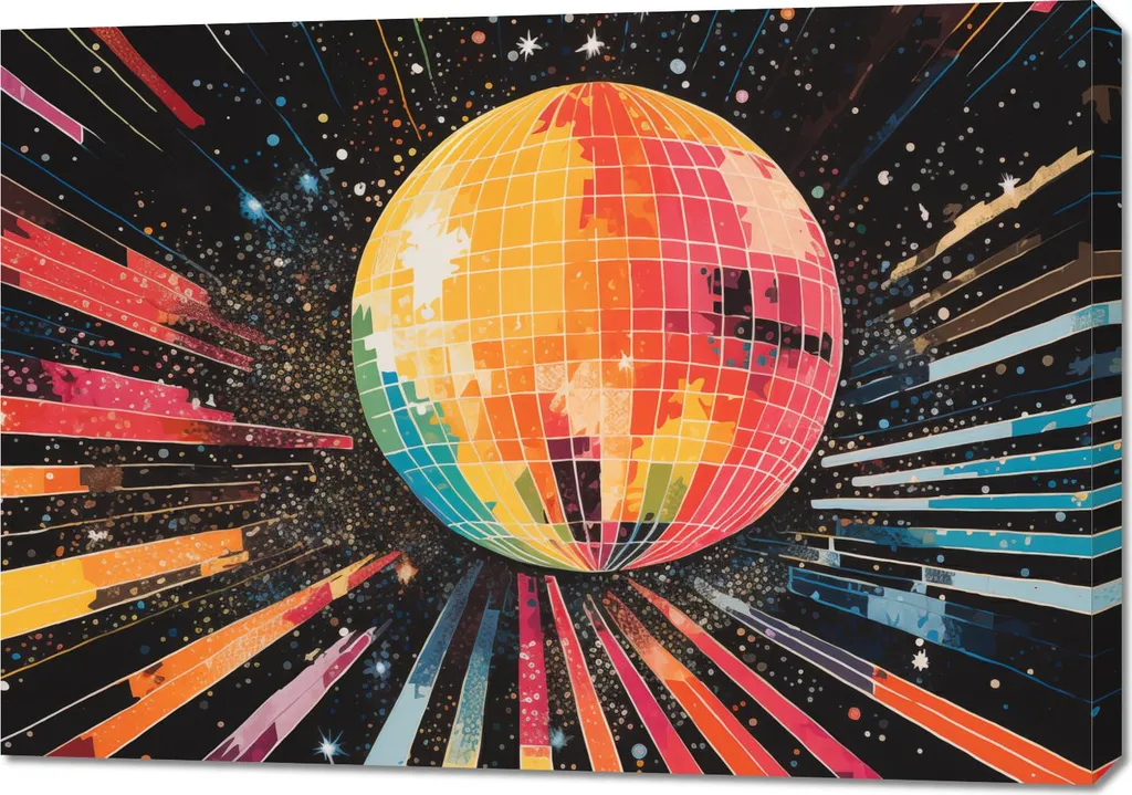 Quadro 100x70 cm Disco Gra! - 1