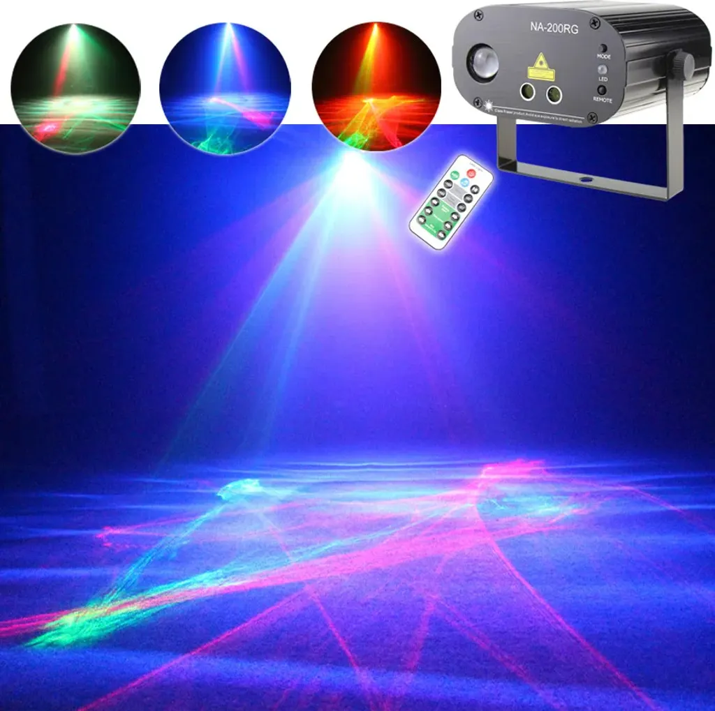 Projecteur laser avec boîtier métal pour une décoration lumineuse stable