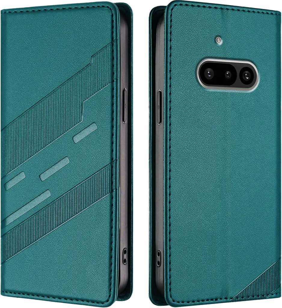 Custodia Nothing Phone 3a Portafoglio Verde | Pelle PU e Stand