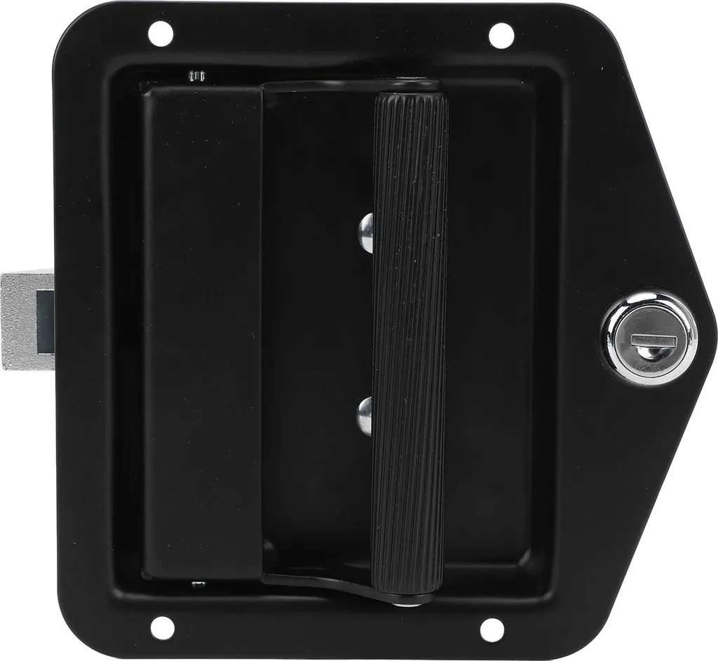 Verrou de coffre 14x14 cm en acier carbone robuste pour camion et RV