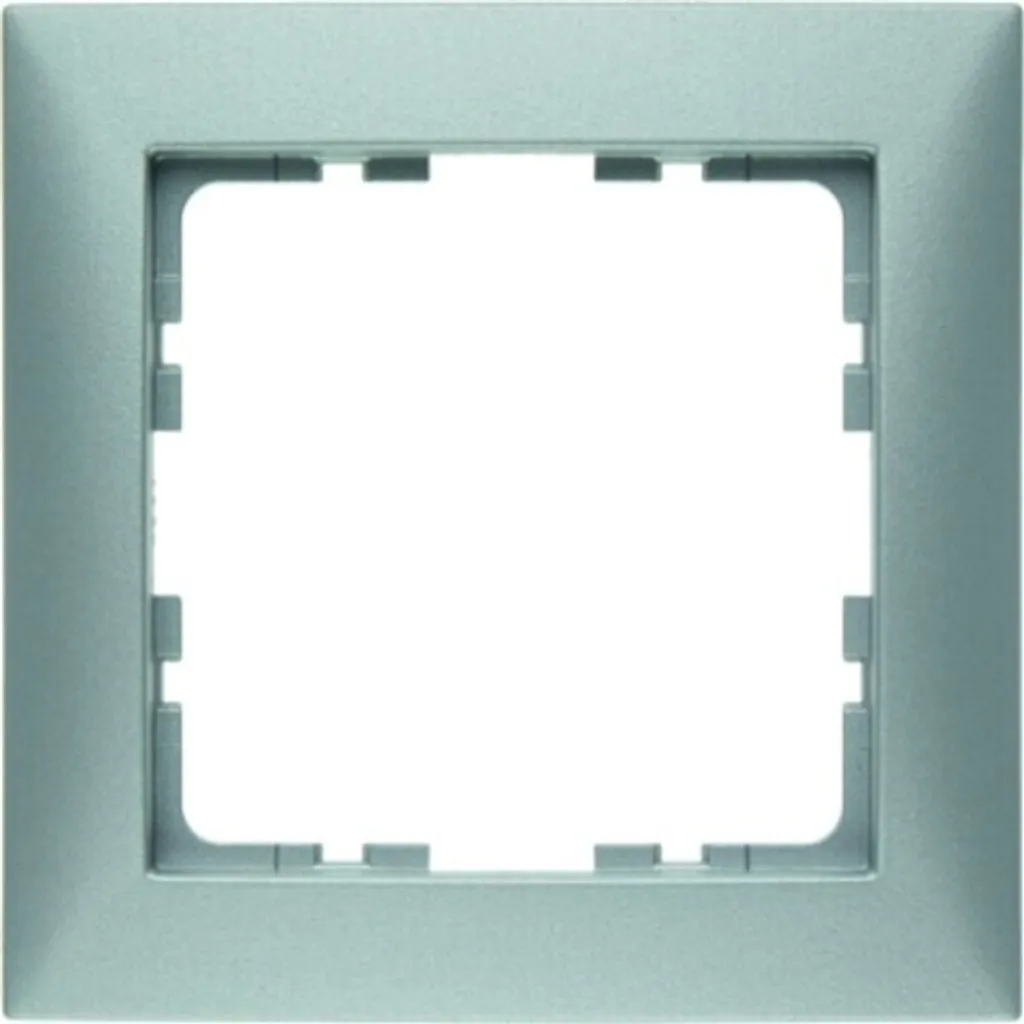 Plaque de Finition Anti-Traces Berker S.1 Aluminium Mat pour Cadre 1P