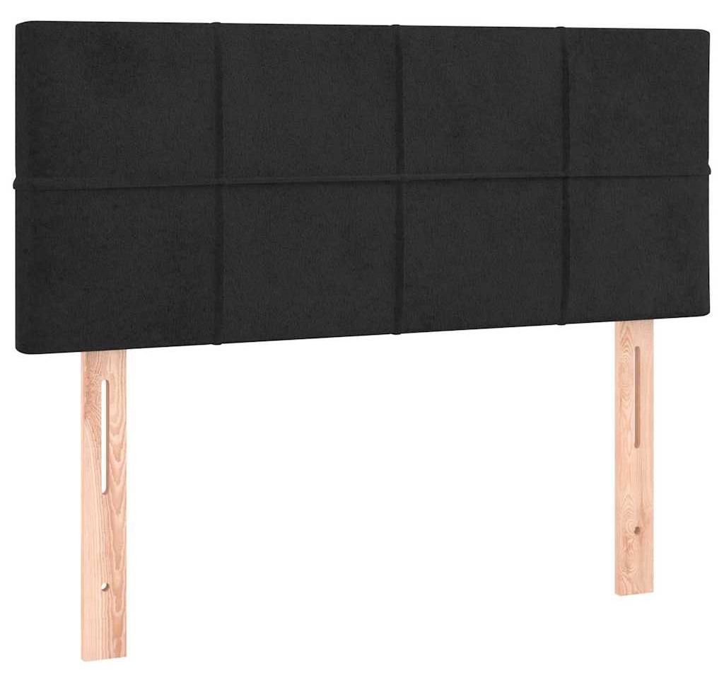 vidaXL Kopfteil Schwarz 90x5x78/88 cm Samt Produktbild 
