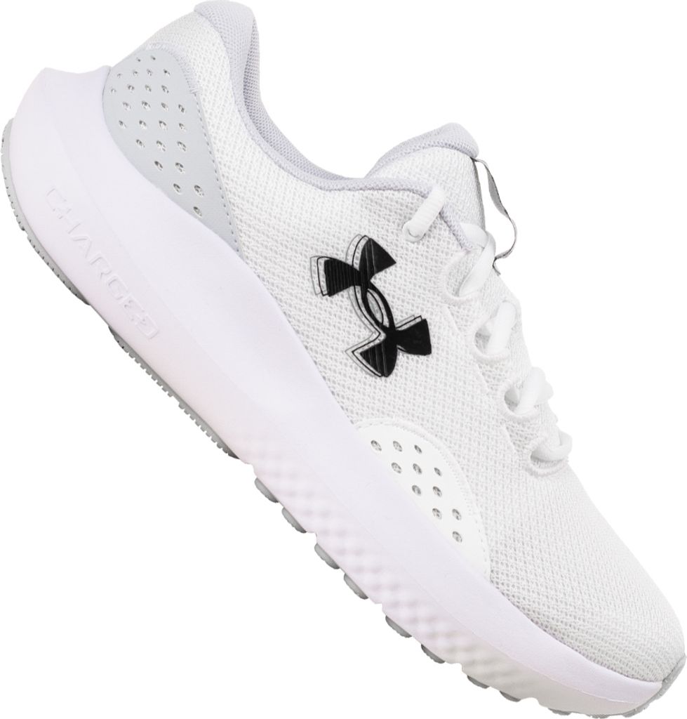 UNDER ARMOUR Surge 4 Fitnessschuhe Sneaker Herren 3027000100 WHT GRY BLANC GRIS, Schuhgröße:46 EU