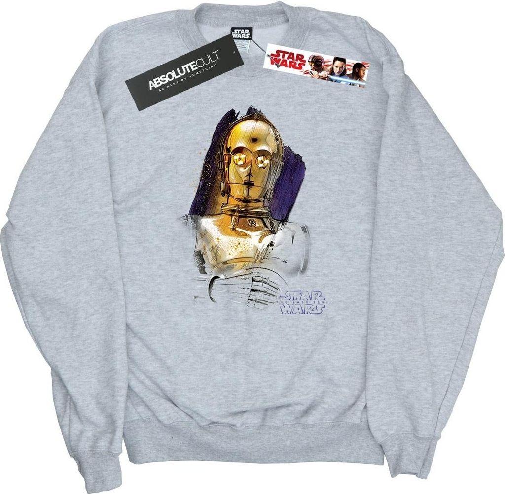 Star Wars - "The Last Jedi" Sweatshirt für Herren BI46215 (M) (Grau)