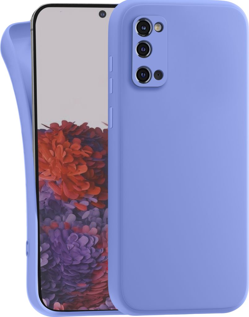 Hülle für Samsung Galaxy S20 - Handyhülle mit Kameraschutz Cover aus Silikon in Blau