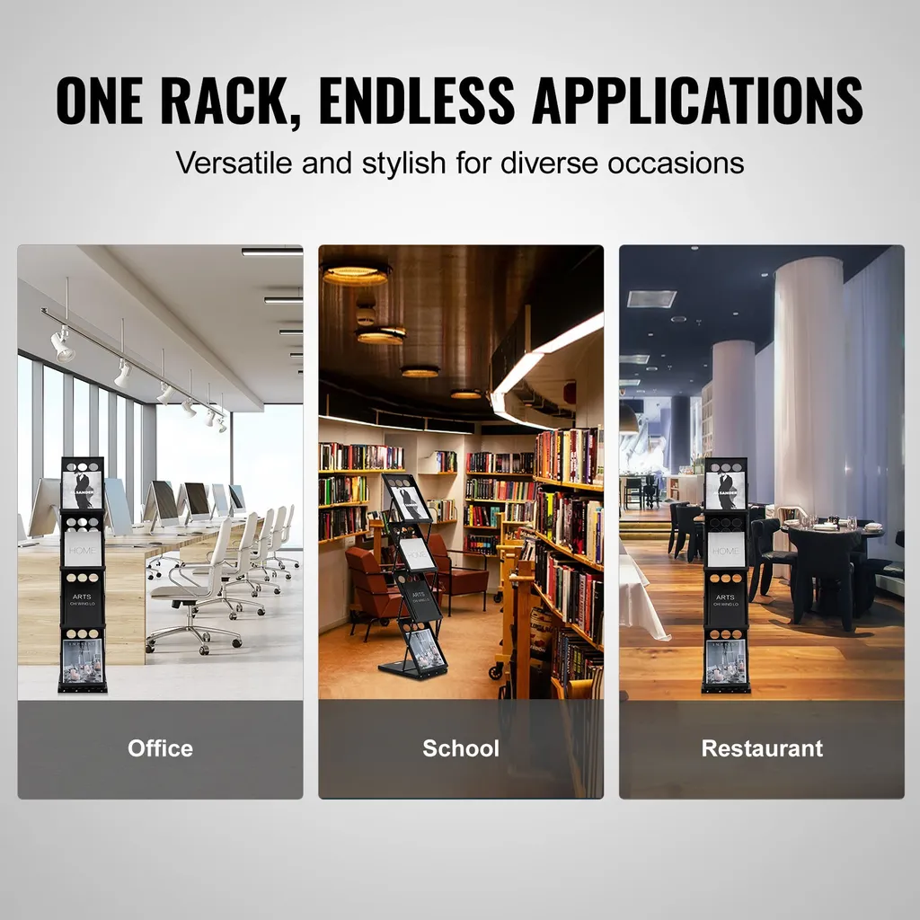 Présentoir mobile pliable 4 compartiments pour foires et expositions - 6