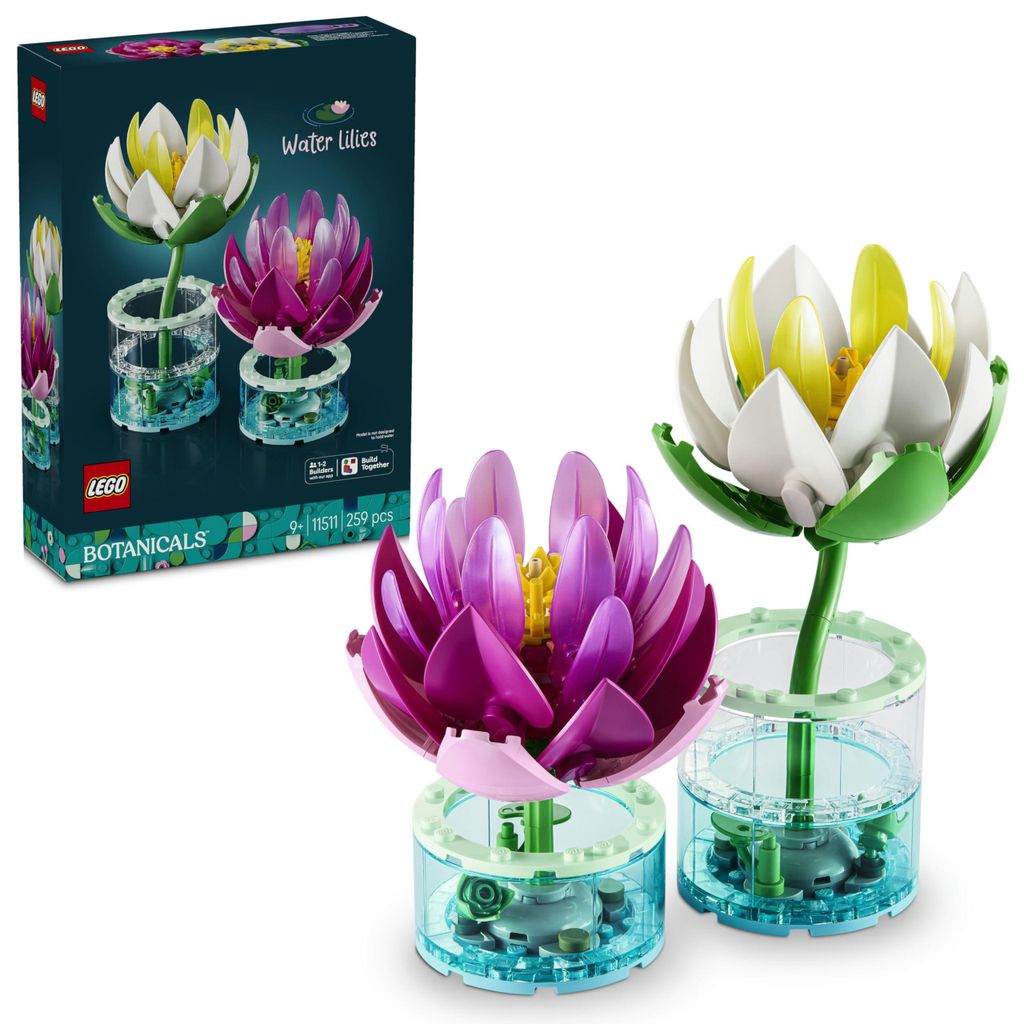 LEGO Botanicals 11511 Ninfee, Piante Artificiali Con Fiori Immagine del prodotto 