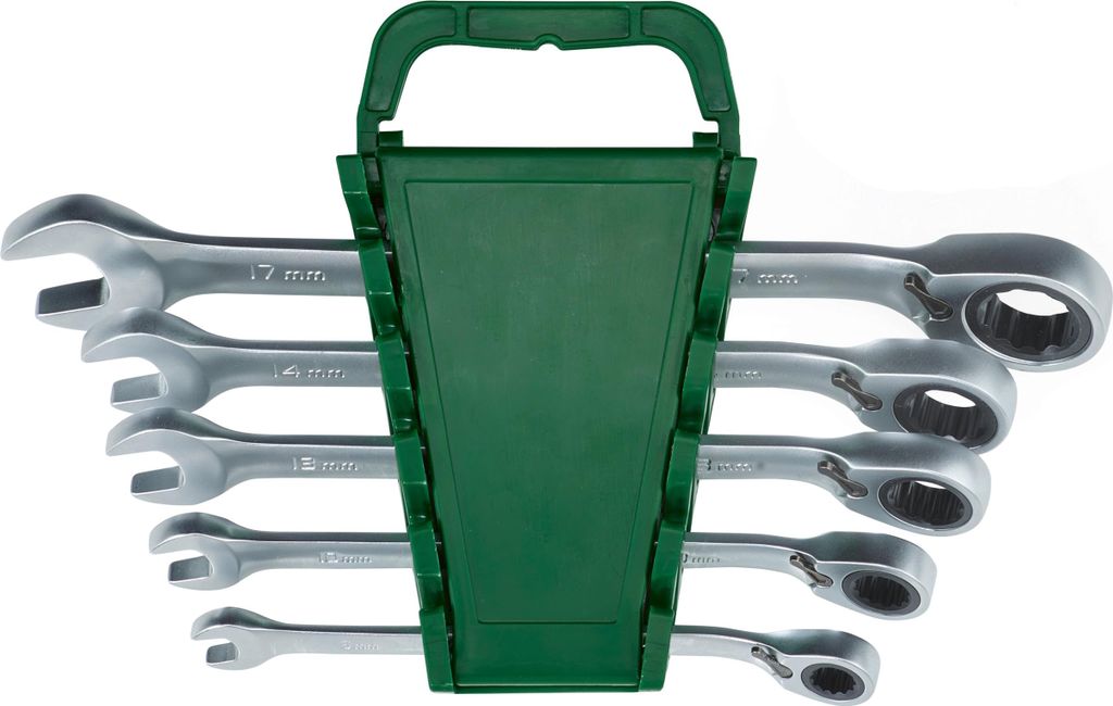 PARKSIDE® Gabel- und Ratschen-Ringschlüsselsatz (Gekröpft Produktbild 