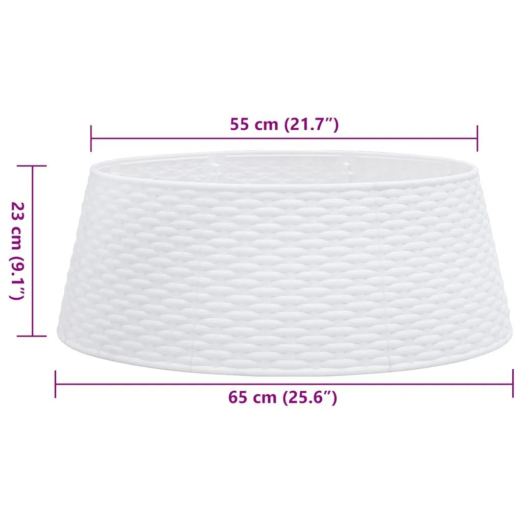Cache-pied pour sapin blanc Ø65 cm idéal pour masquer le support - 9
