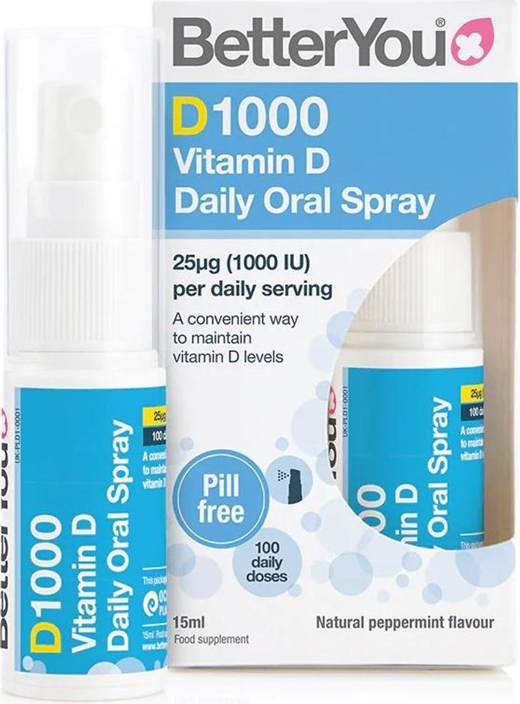 BETTERYOU D1000 Daily Oral Spray (15 ml) Zdjęcie produktu 