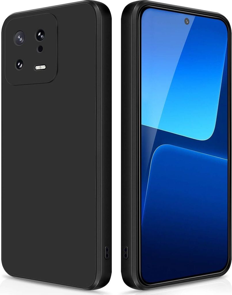 Silikon Hülle für Xiaomi 13 Flüssigsilikon Dünn Gel Gummi Matt Kratzfeste Schutzhülle Blau