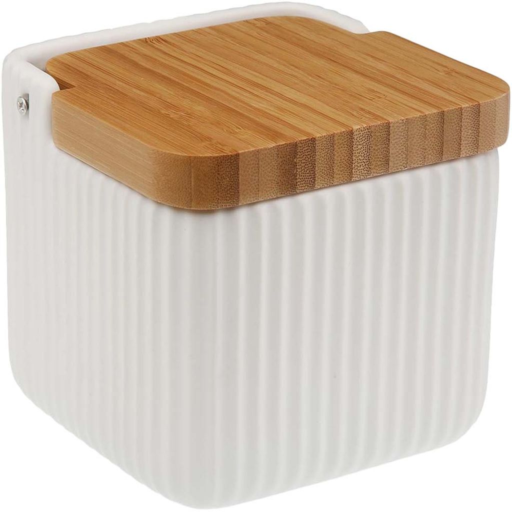 Salzstreuer mit Deckel (11,5 x 11,5 x 11,5 cm): Weiß