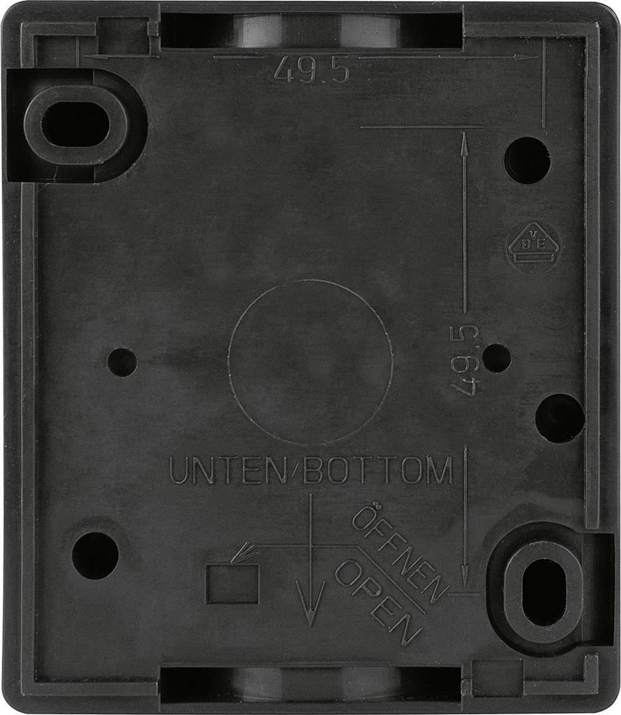 REV AquaForm, Steckdose - Feuchtraum, IP44 einpolig, Aufputz, anthrazit