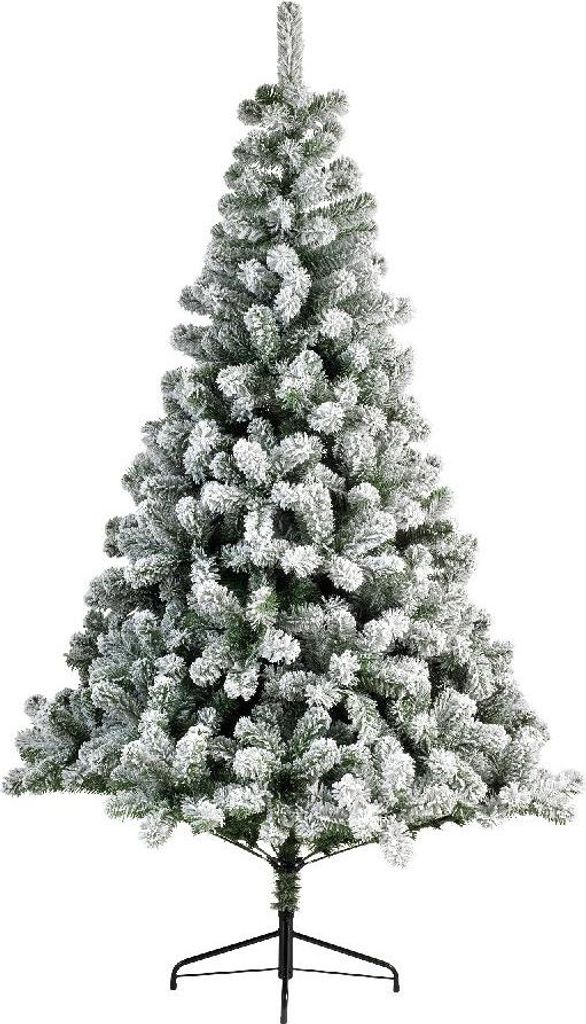 Weihnachtsbaum Imperial Kiefer verschneit h150 cm grün/weiß - Everlands
