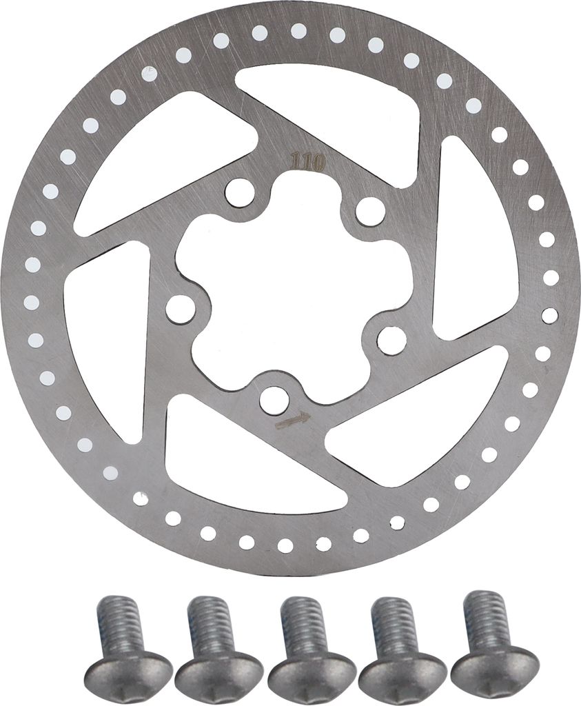 110 -mm -Fahrradscheibenbremsrotor -Edelstahlradfahrradrotoren mit 5 Schrauben für Xiaomi M365 Elektrischer Roller