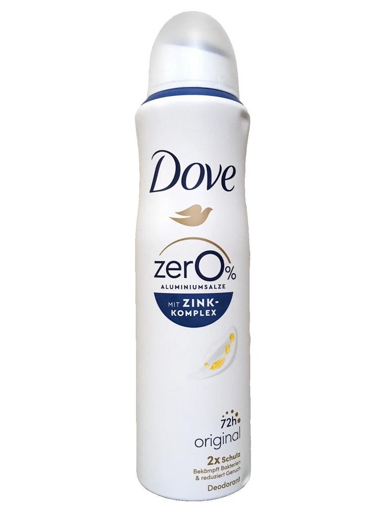 Dove Deo Spray 0% Zink Original 150ml Produktbild 