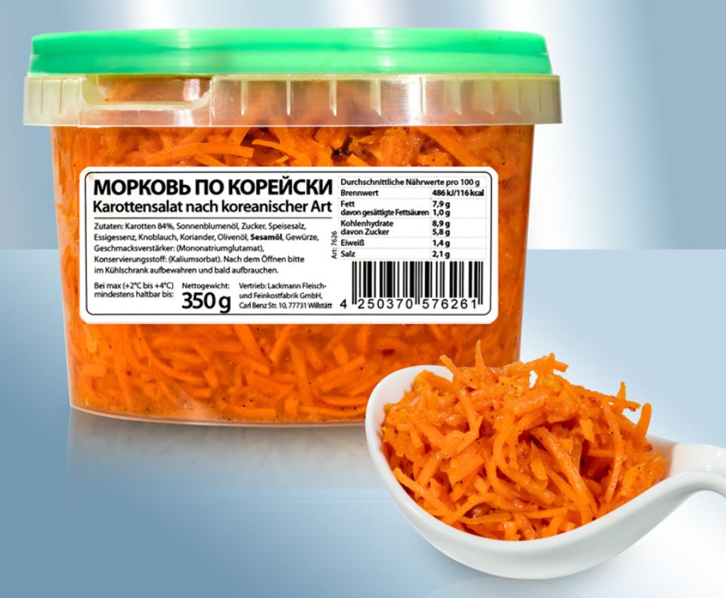lackmann Karottensalat Lakomka nach koreanischer Art 350g